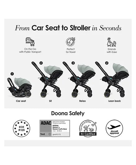 Doona X Car Seat and Stroller (Pre-Order : 3-5 working days lead time)
