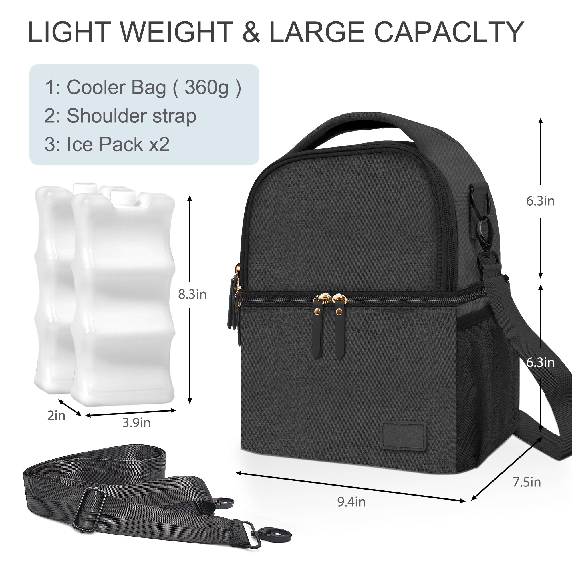 Olive & Cloud Breastpump Bags with Cooler