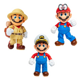Super Mario Nintendo 4 Inch 3PK: Mario Odyssey