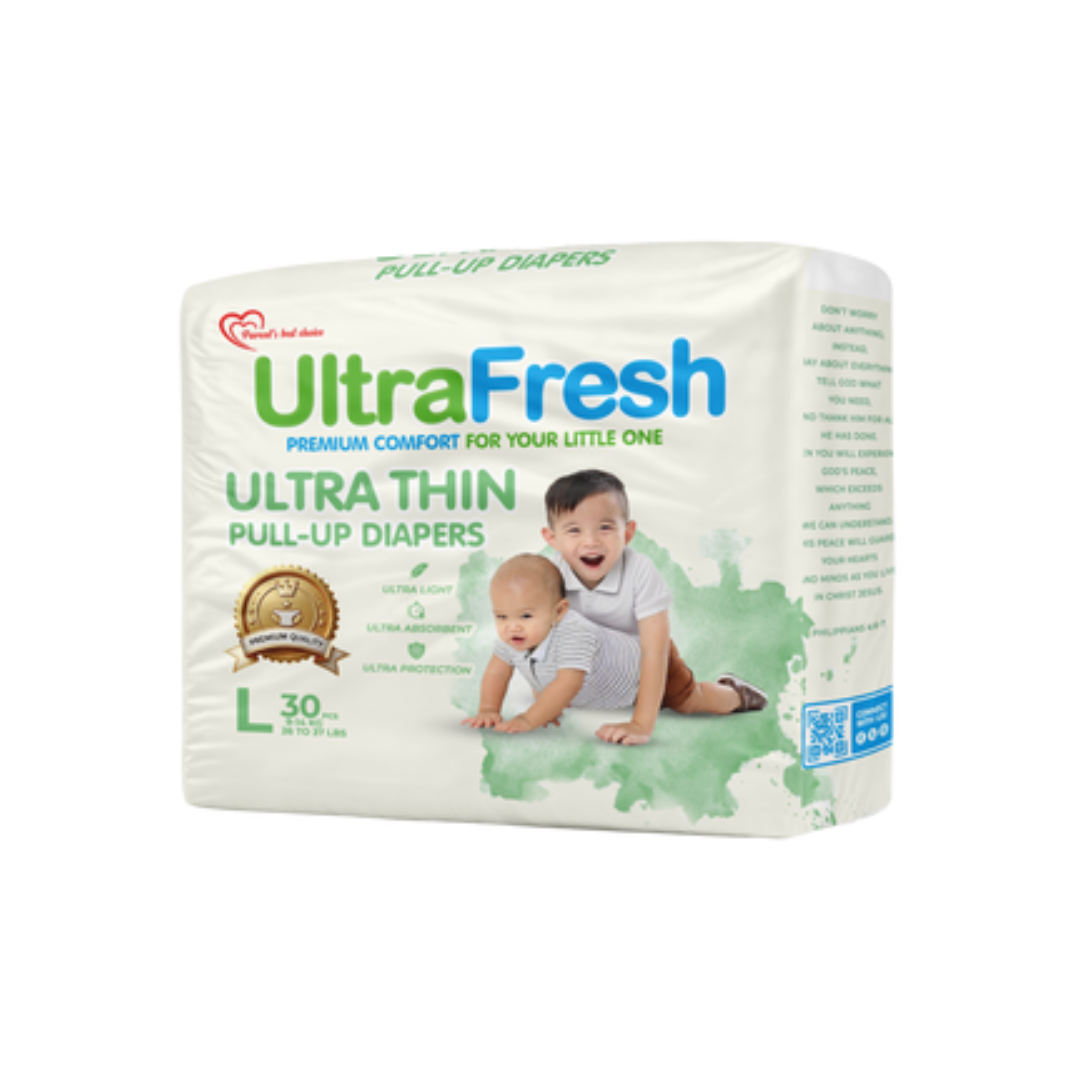 UltraFresh Ultra Thin Pull-Up Diapers 30's
