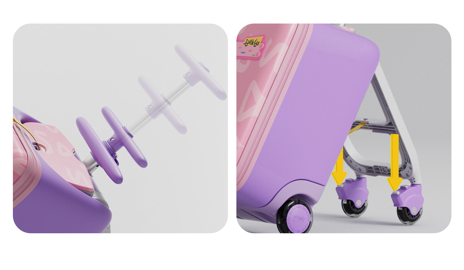 Jovikids 3-in-1 Ride On Suitcase