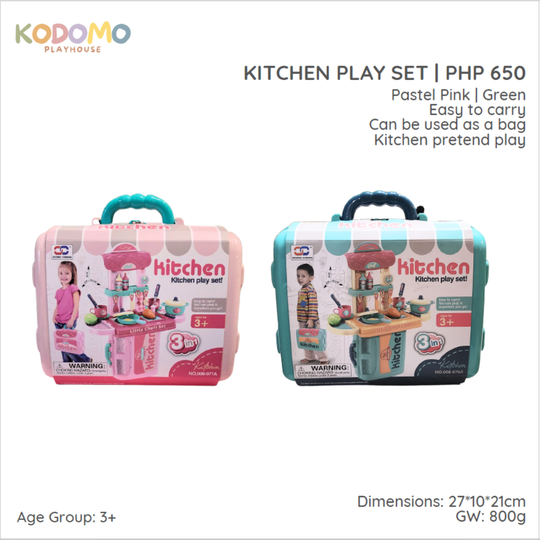 Kodomo Playhouse 3-in-1 Kitchen Set