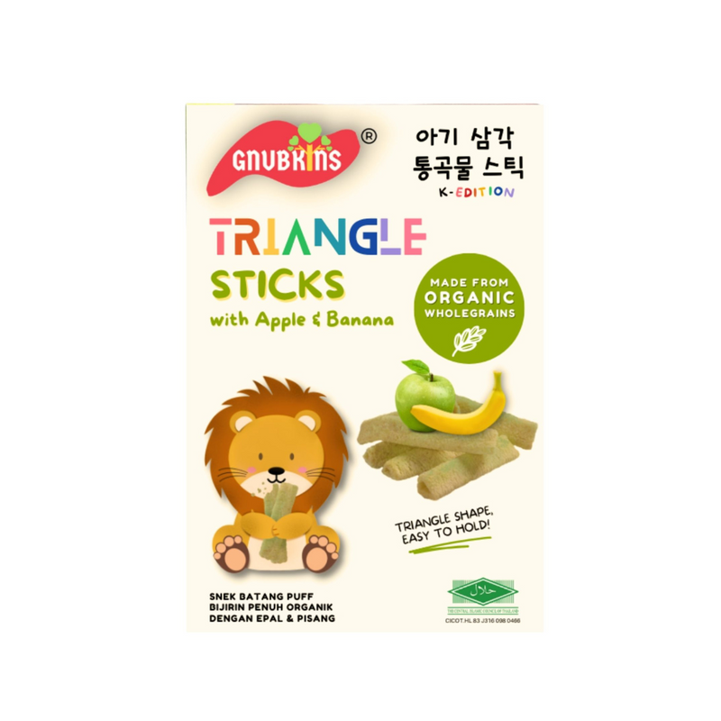 Little Baby Grains Triangle Sticks - Apple & Banana (6+ Months)