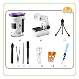 Kiddora Kids 3-Way Microscope LED HD