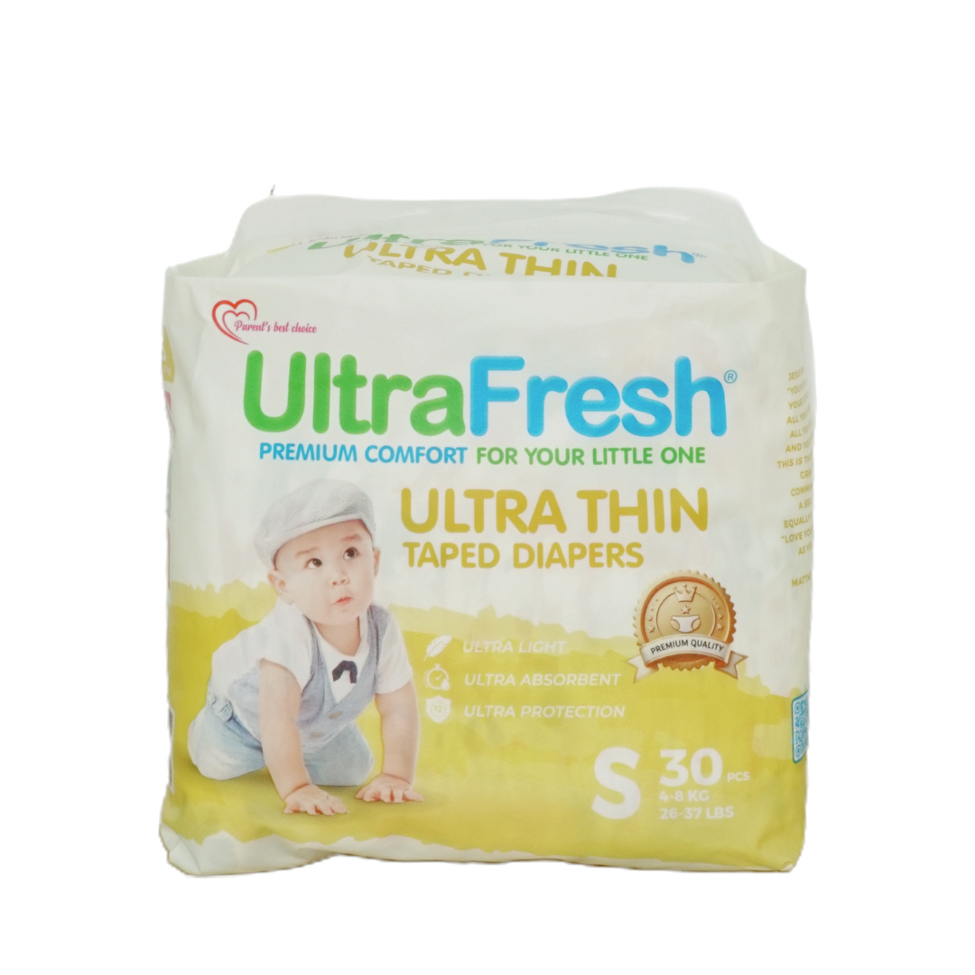 UltraFresh Ultra Thin Taped Diapers 30's