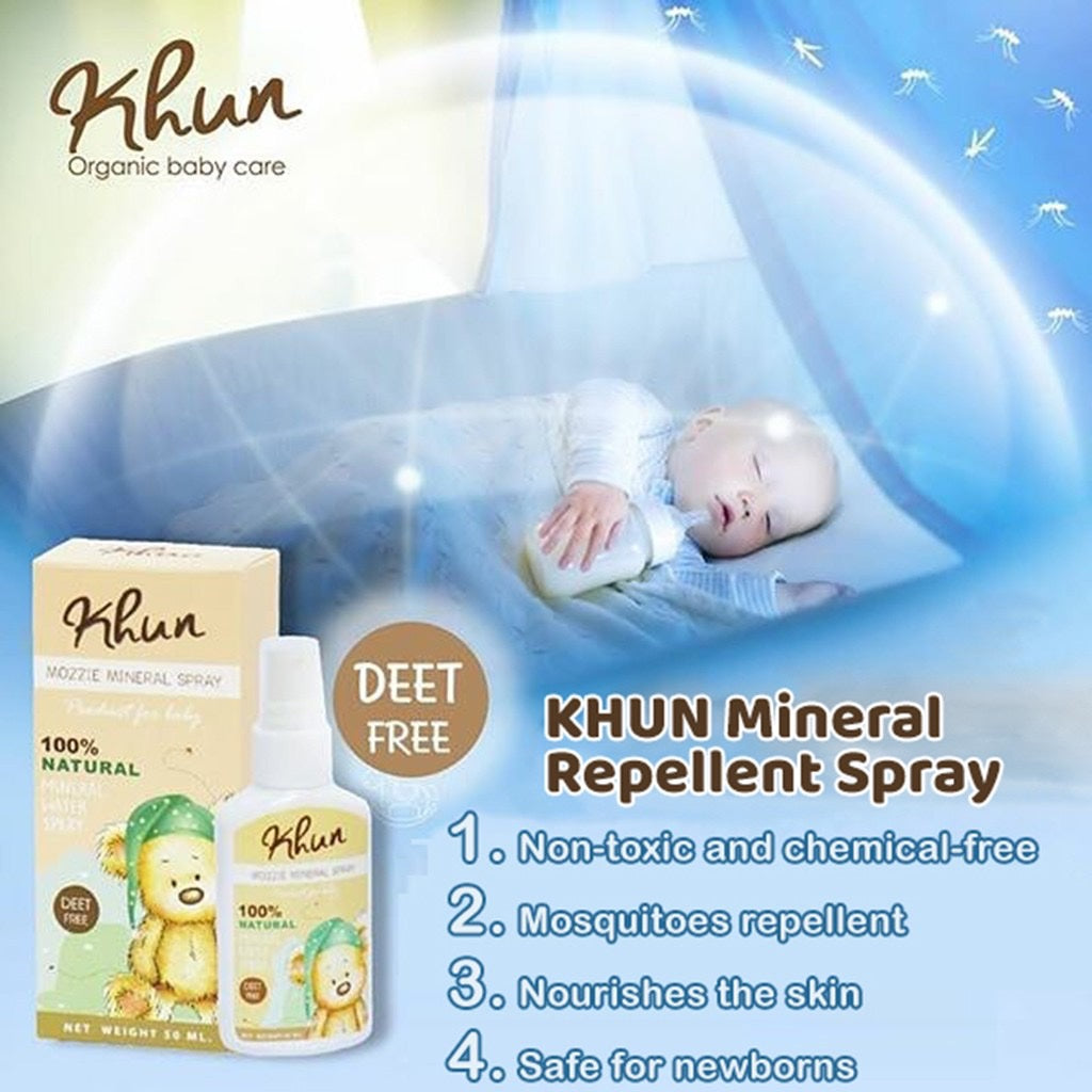 Khun Mozzie Anti-Mosquito Repellent Mineral Spray