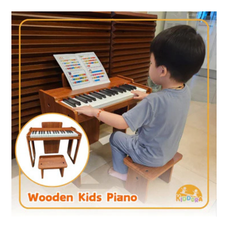 Mini Maestro: Wooden Kids Piano 37 keys