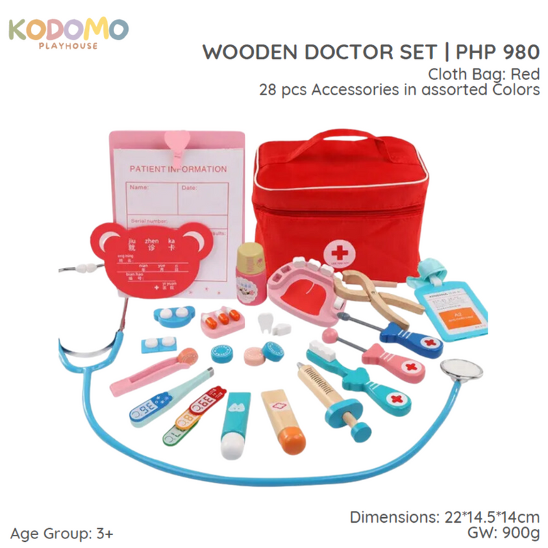 Kodomo Playhouse Wooden Doctor Set