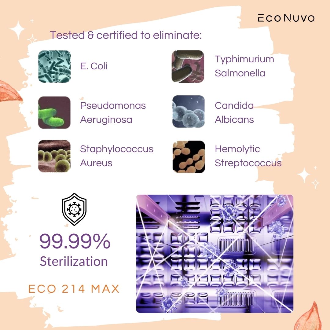 EcoNuvo ECO 214 MAX UV LED Sterilizer and Dryer