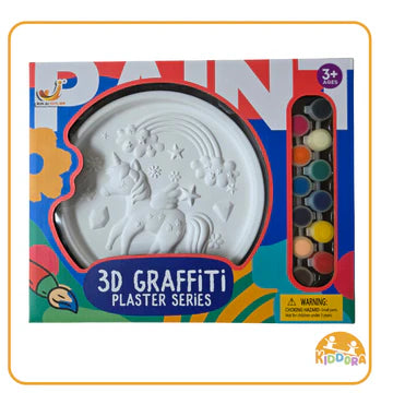 Kiddora 3D Graffiti Plaster Painting Set