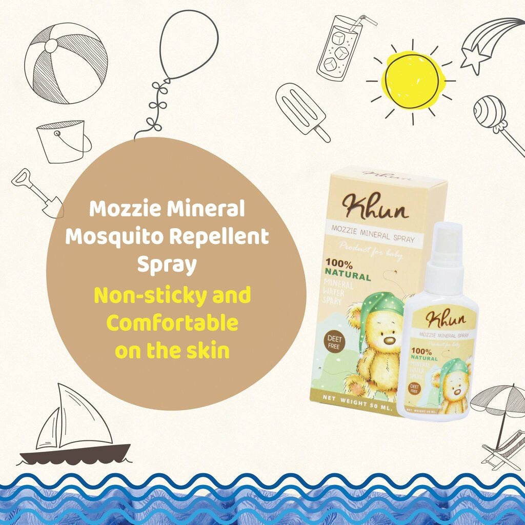 Khun Mozzie Anti-Mosquito Repellent Mineral Spray