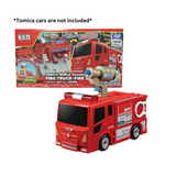Tomica World Transform! Fire Truck - Fire Station