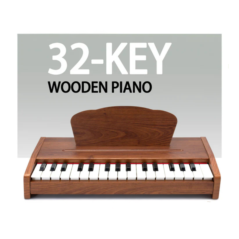 Kiddora Mini Maestro Jr Wooden Kids Piano with Microphone 32 key
