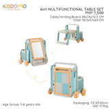 Kodomo Playhouse 6-in-1 Multifunctional Table Set