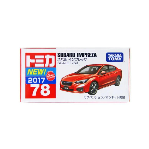 Tomica No. 78 1/63 Subaru Impreza G4