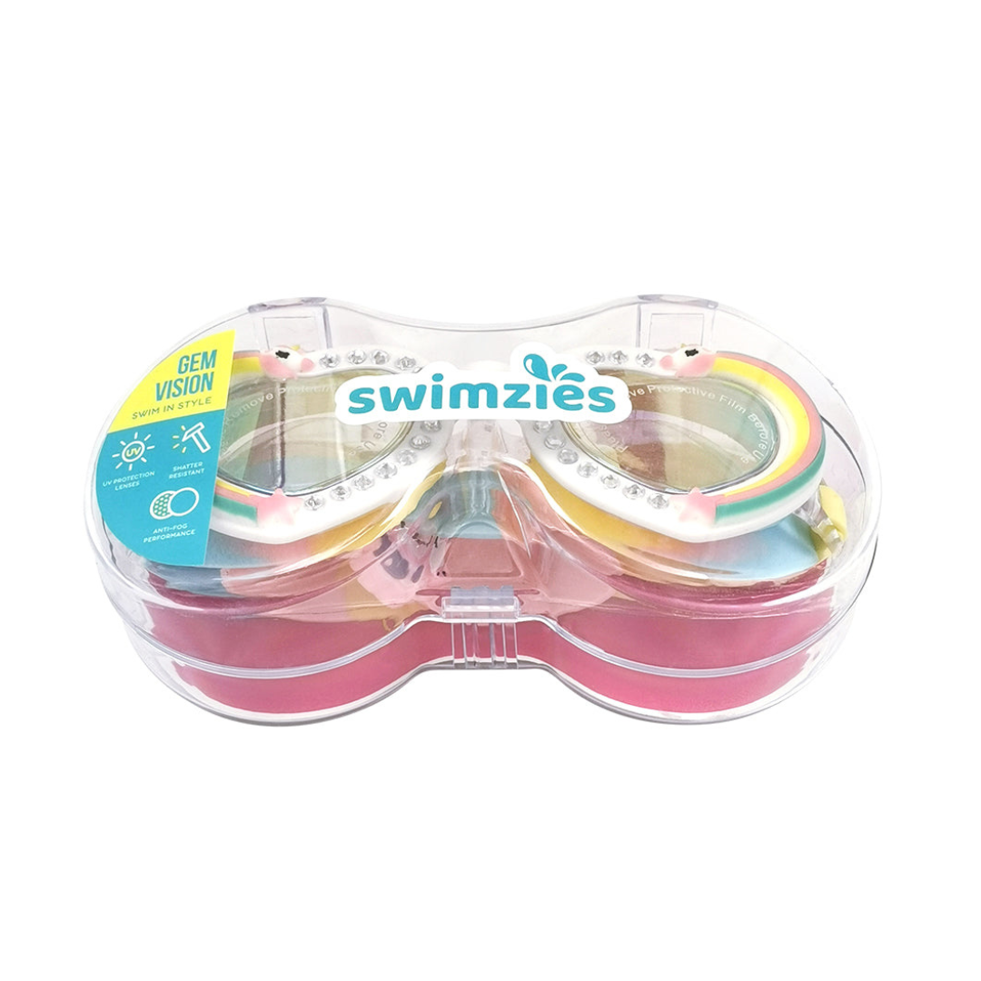 Swimzies Kids Swimming Goggles Gem Vision  - Unicorn Heart