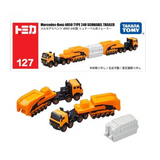 Tomica No.127 Mercedes Benz 4850 Schnabel Trailer