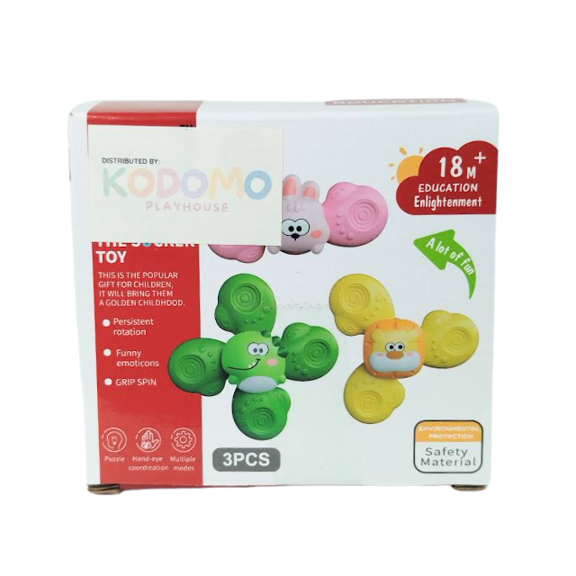Kodomo Playhouse Spinner Toy Set 3pc