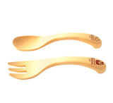 Mother's corn New Self Training Spoon & Fork Set