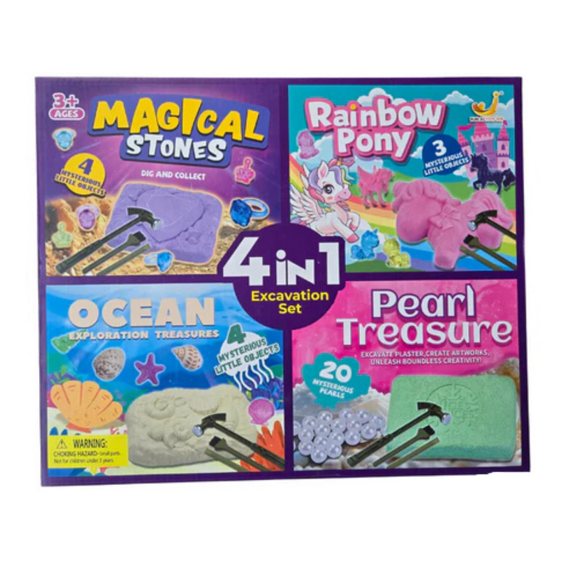 Kiddora 4-in-1 Excavation Set