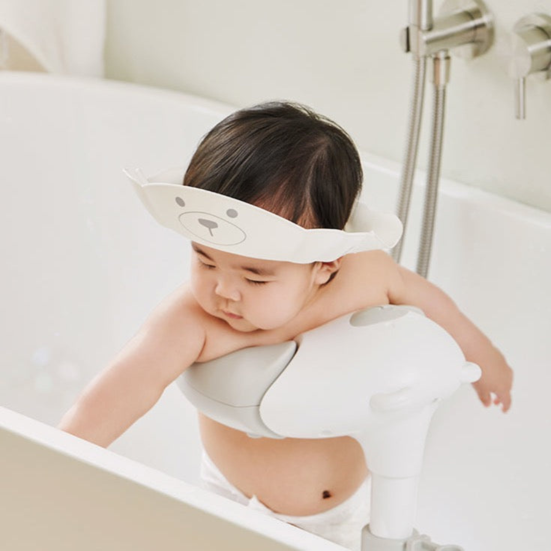 Poled Shower Cap - White