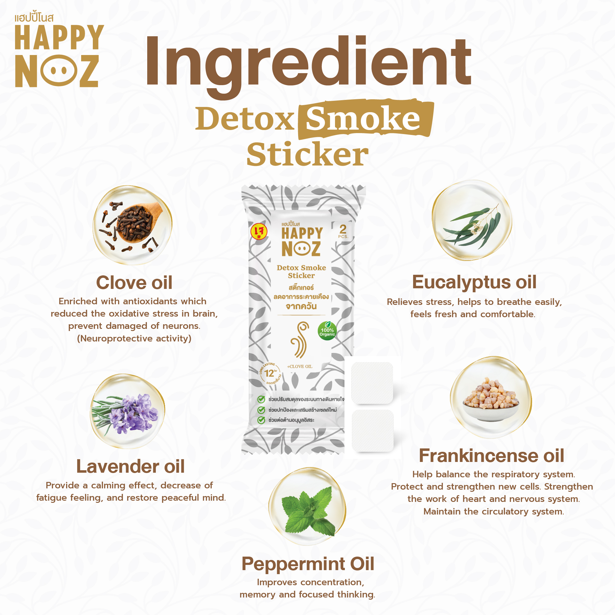 Happy Noz Detox Smoke Sticker