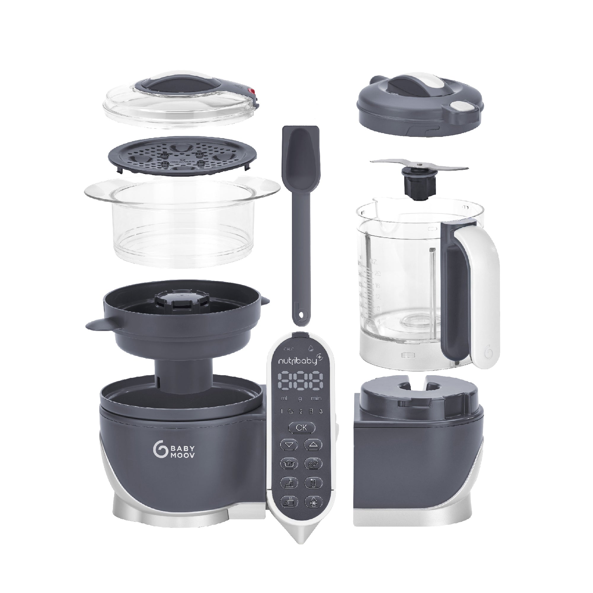 Babymoov Nutribaby+ 6-in-1 Multi-Purpose Baby and Adult Food Processor