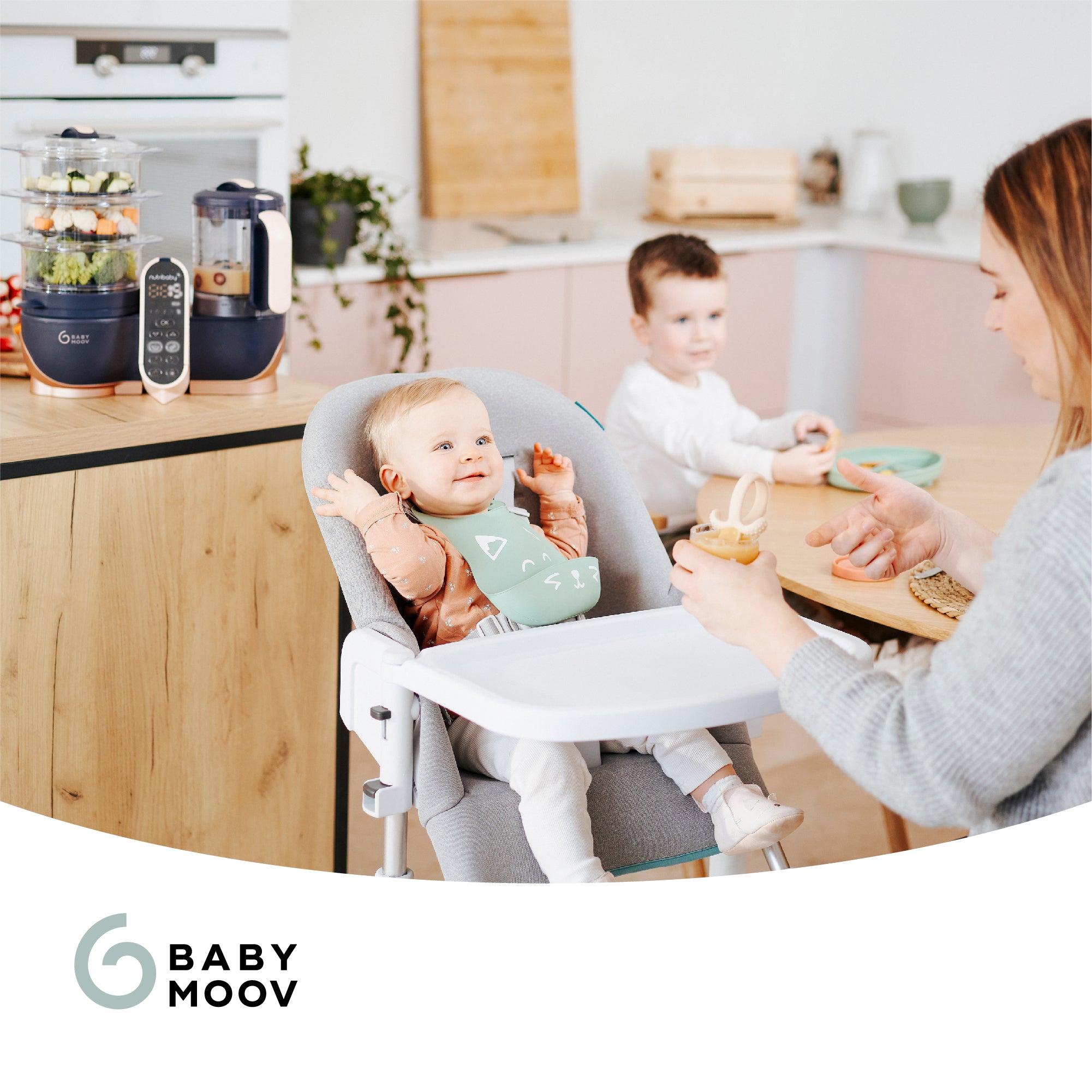 Babymoov Nutribaby+ XL 6-in-1 Large Capacity Multi-Purpose Baby and Adult Food Processor
