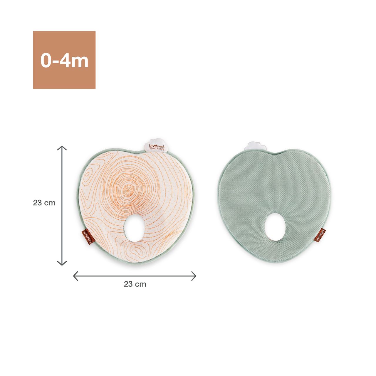 Babymoov Lovenest Natural Care Anti-Bacterial Anti Flat-Head Ergonomic Pillow