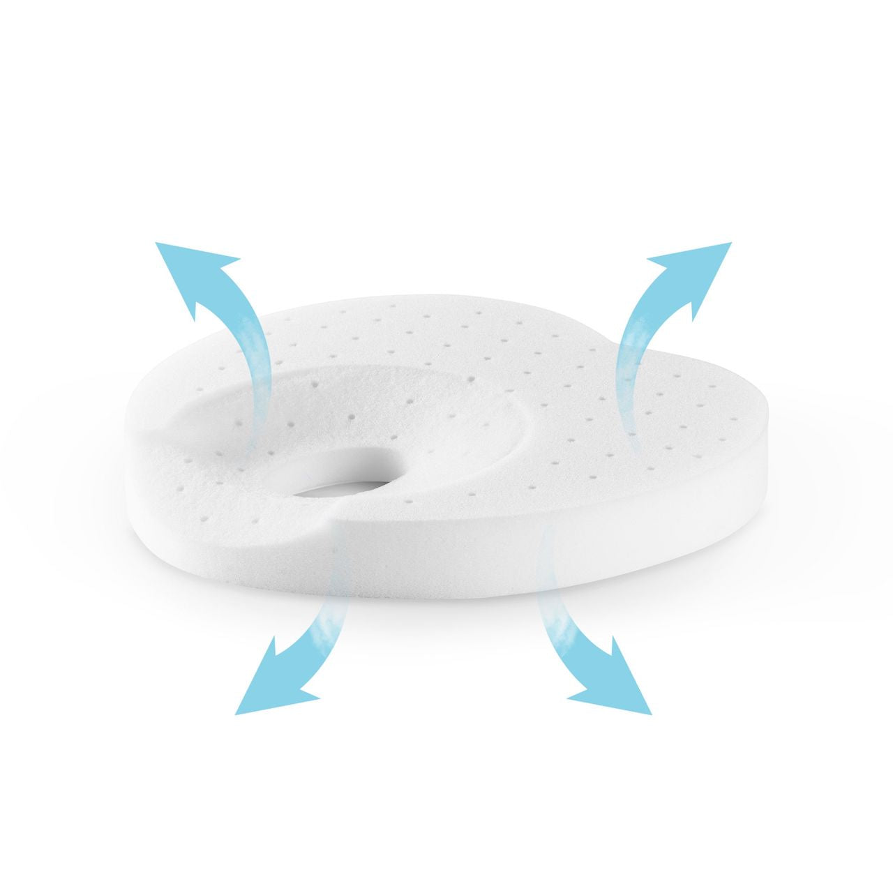 Babymoov Lovenest Natural Care Anti-Bacterial Anti Flat-Head Ergonomic Pillow