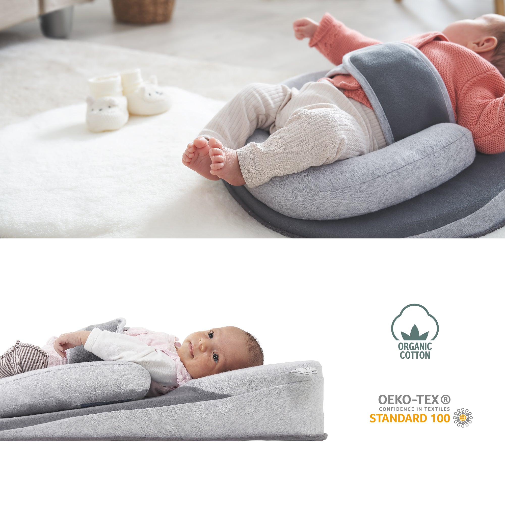 Babymoov Cosydream+ Elevated Ergonomic Newborn Baby Lounger