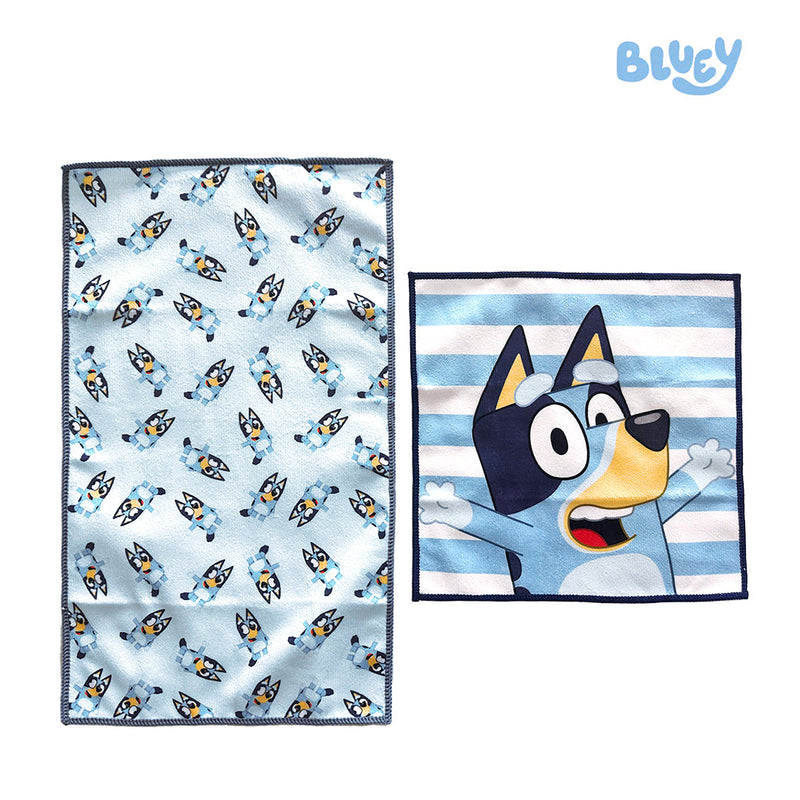 Totsafe Bluey Microfiber Towel Collection - Face & Hand Towel Set