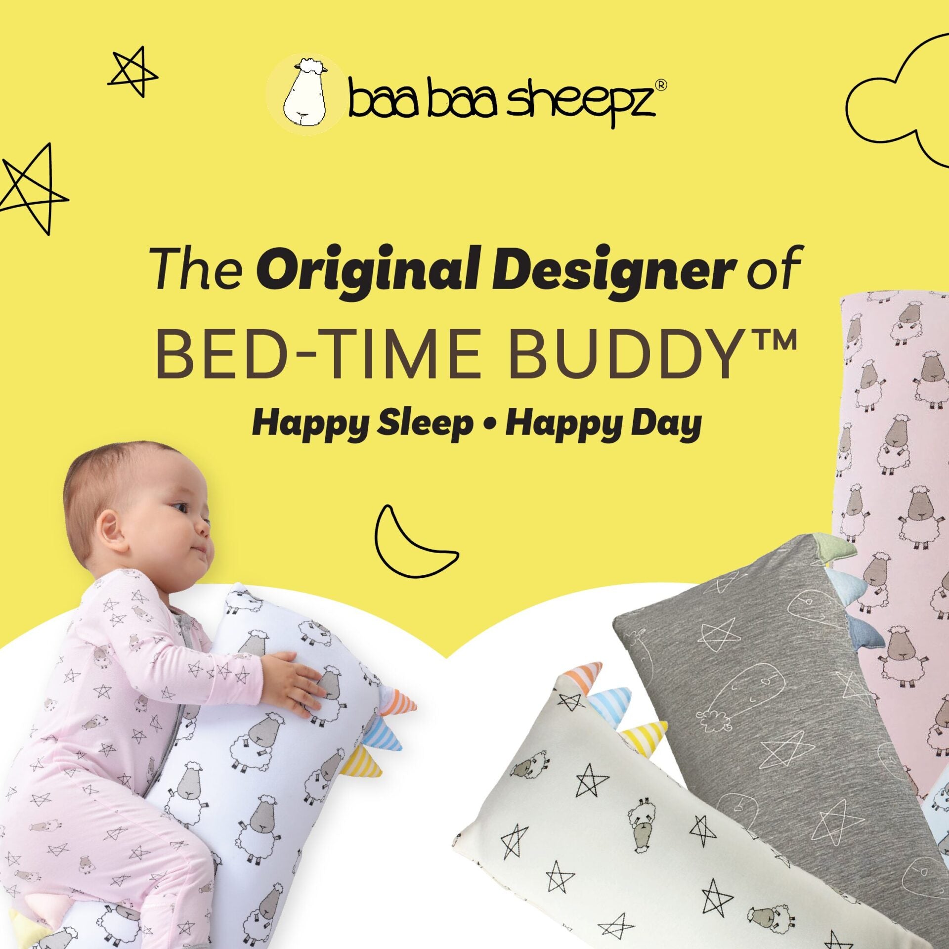 Baa Baa Sheepz Bed-Time Buddy - Jumbo