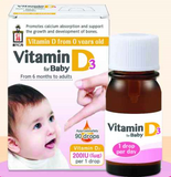 Baby D Vitamin D3 Drops for Babies