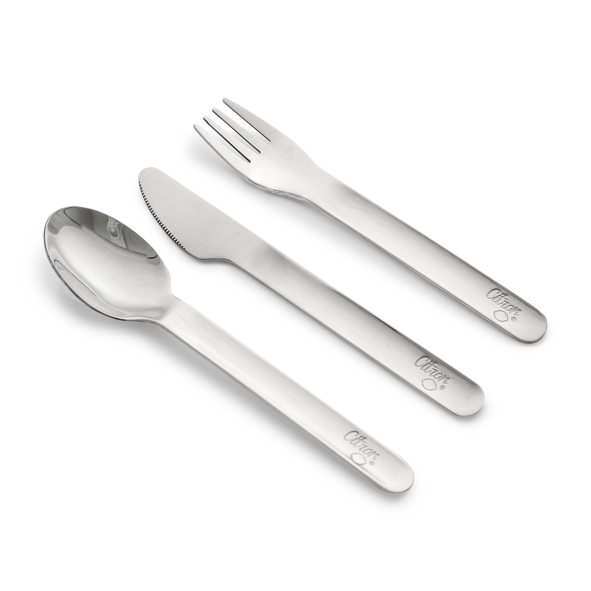 Citron Stainless Steel Cutlery with Pouch