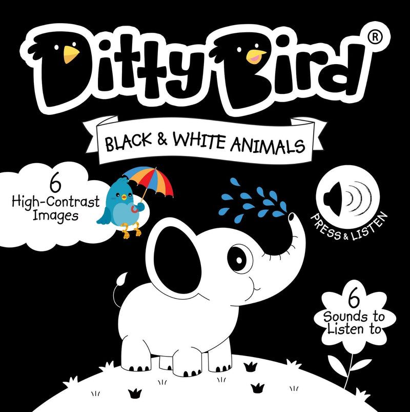 Ditty Bird: Black and White Animals