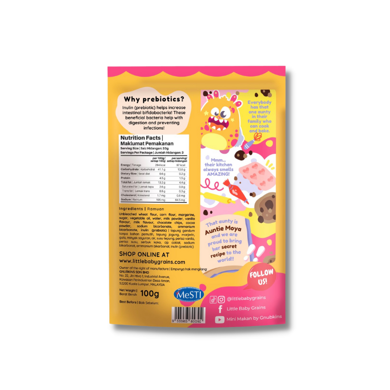 Little Baby Grains: Double Choco Chip Cookies (1 year old)