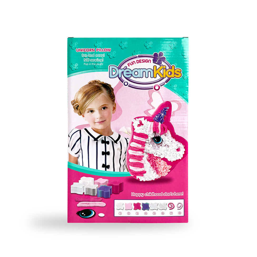 Dream Kids Fabric by Number Pillow Crafting Kit