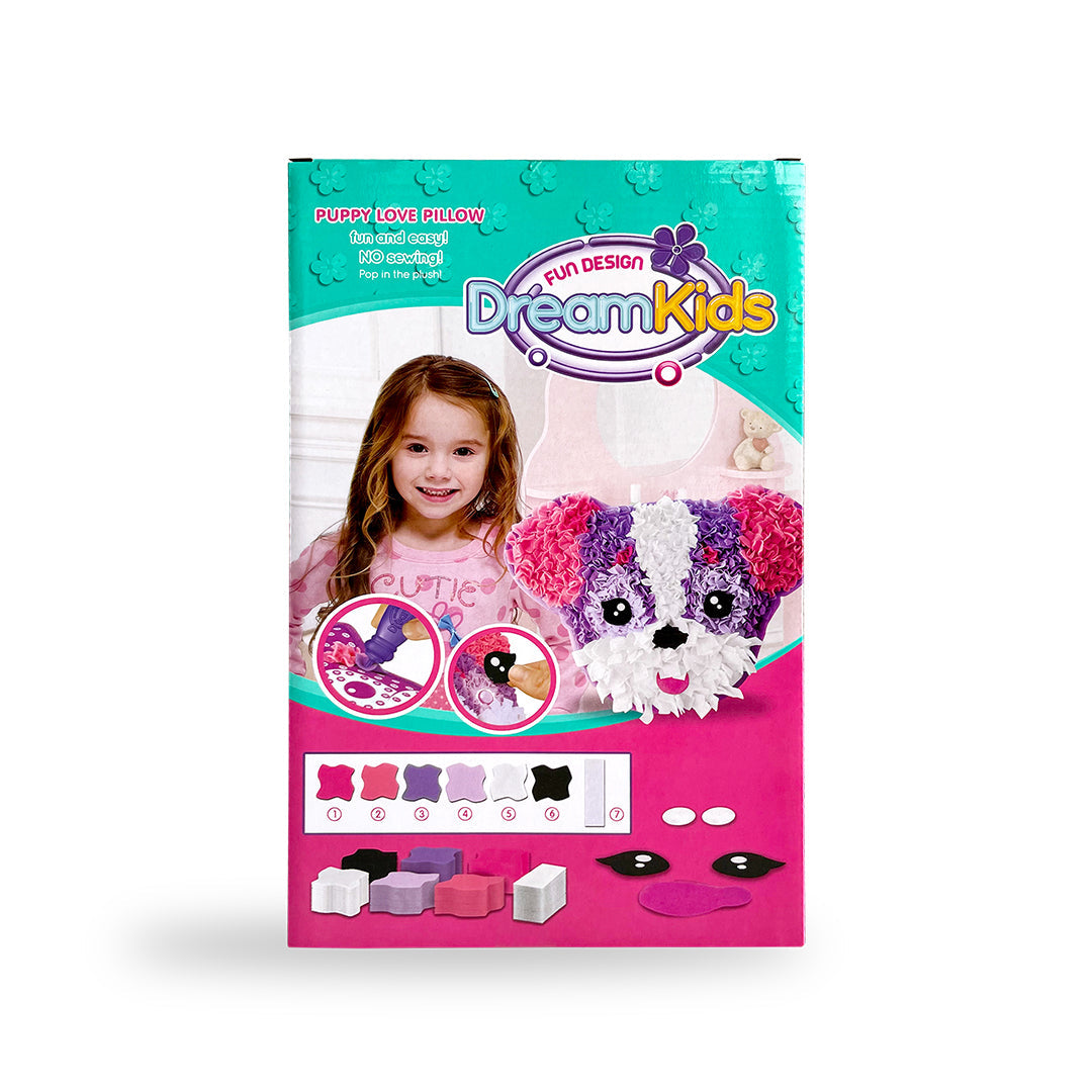 Dream Kids Fabric by Number Pillow Crafting Kit