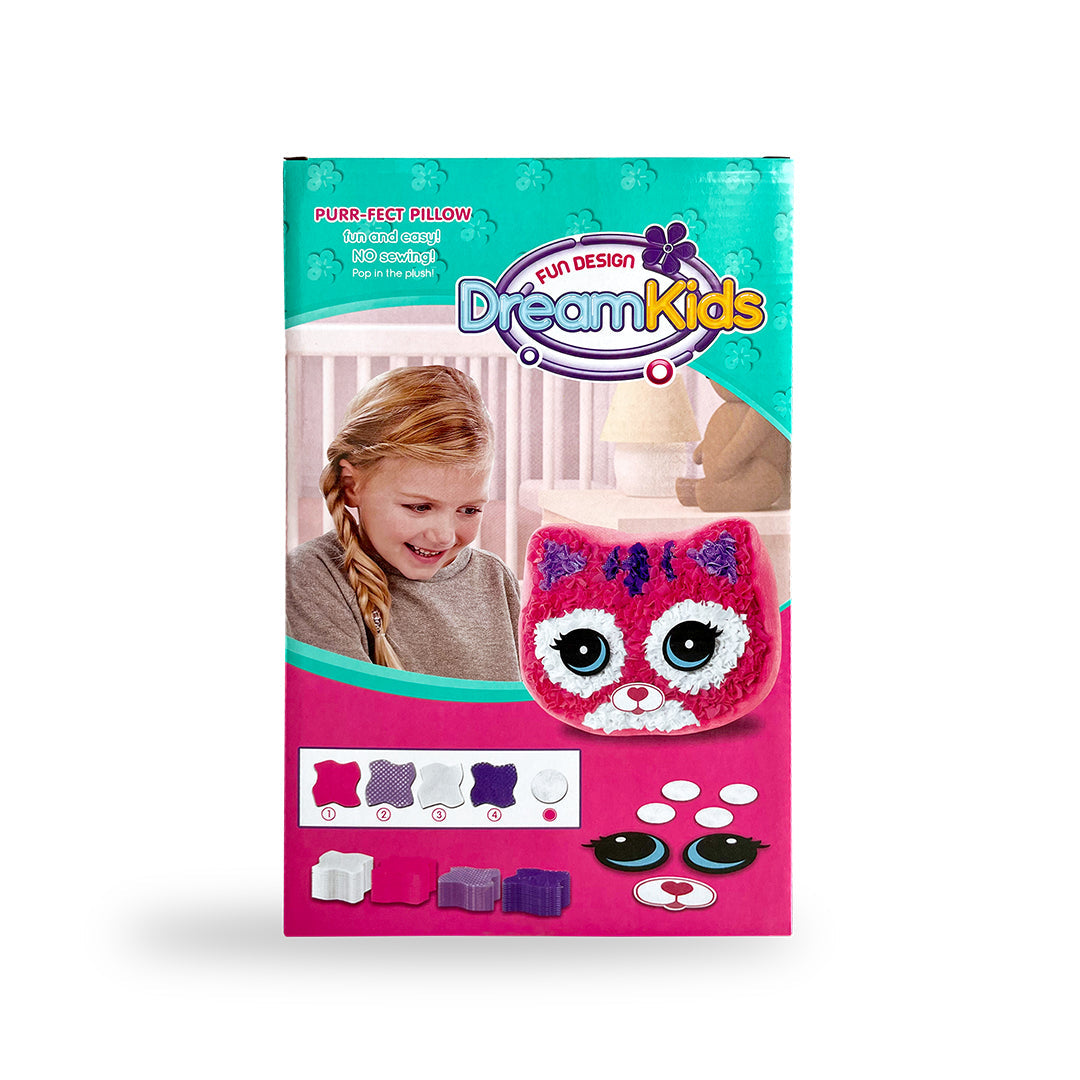 Dream Kids Fabric by Number Pillow Crafting Kit