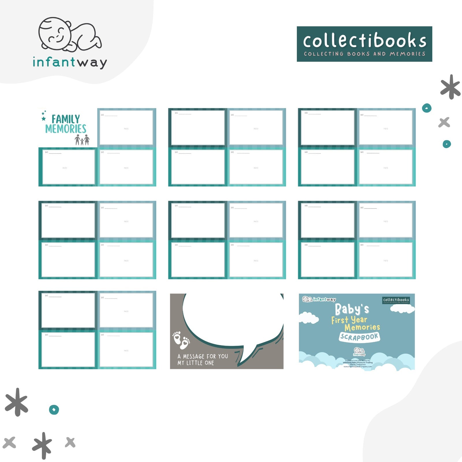 Infantway Collectibooks Baby's First Year Memories Scrapbook