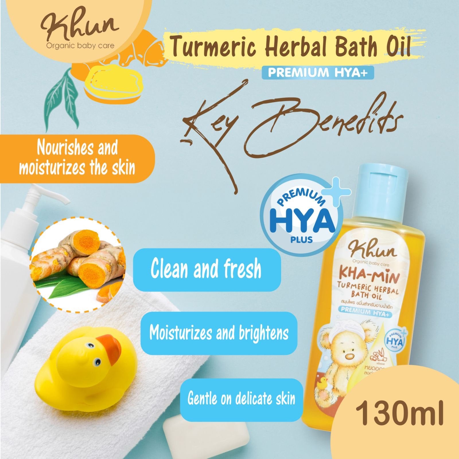 Khun Organic Turmeric Bath Oil