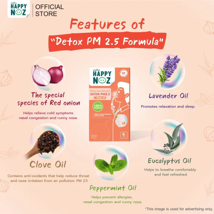 Happy Noz Adults Detox PM2.5 + Clove Oil