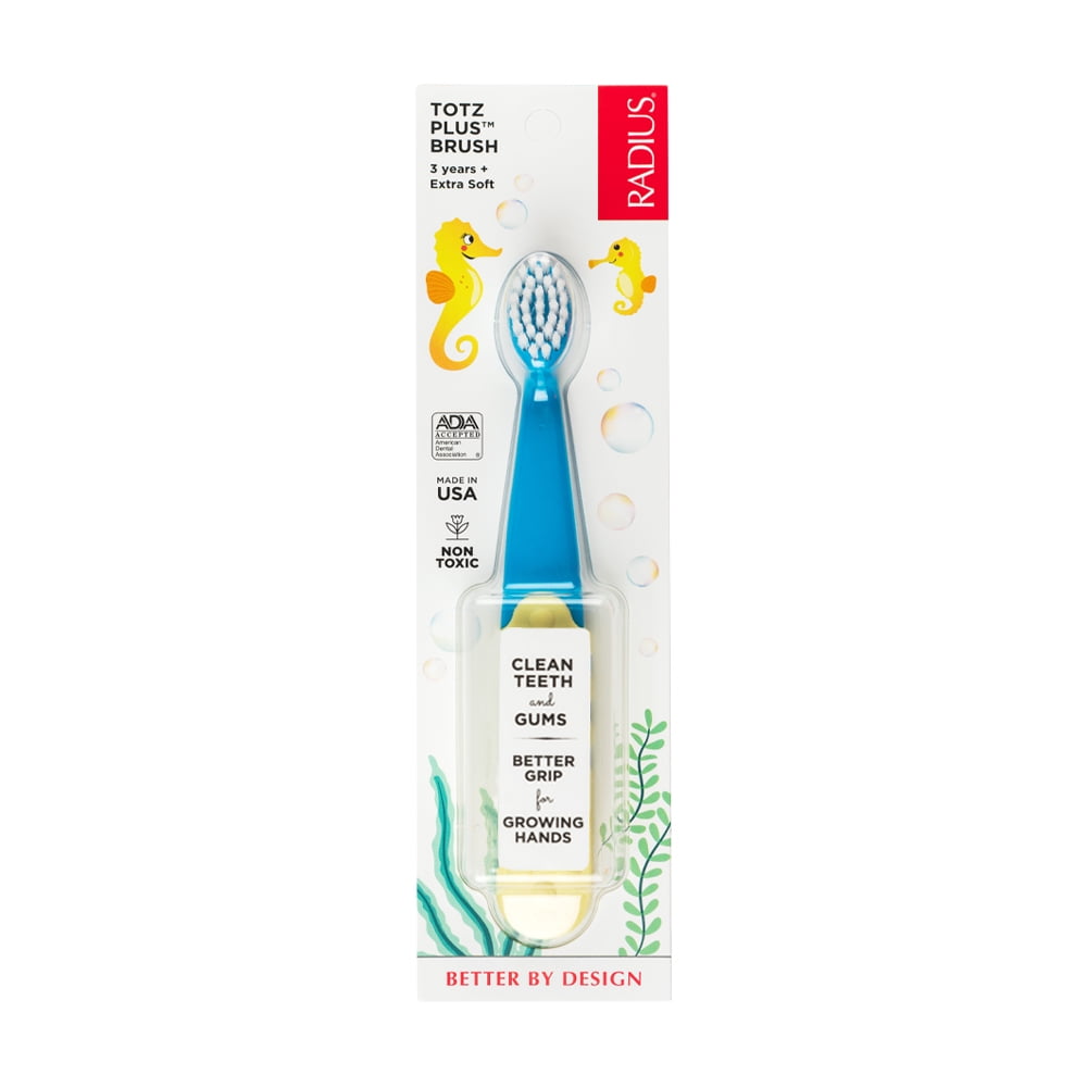 Radius Totz Plus Brush – Toothbrush for Toddlers, Kids 3 years+