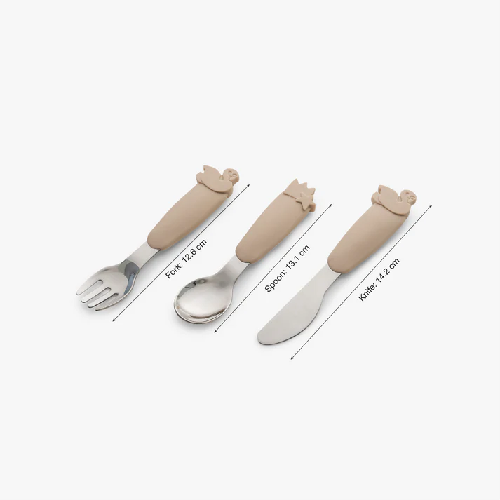 Citron Silicone Cutlery Set with Pouch