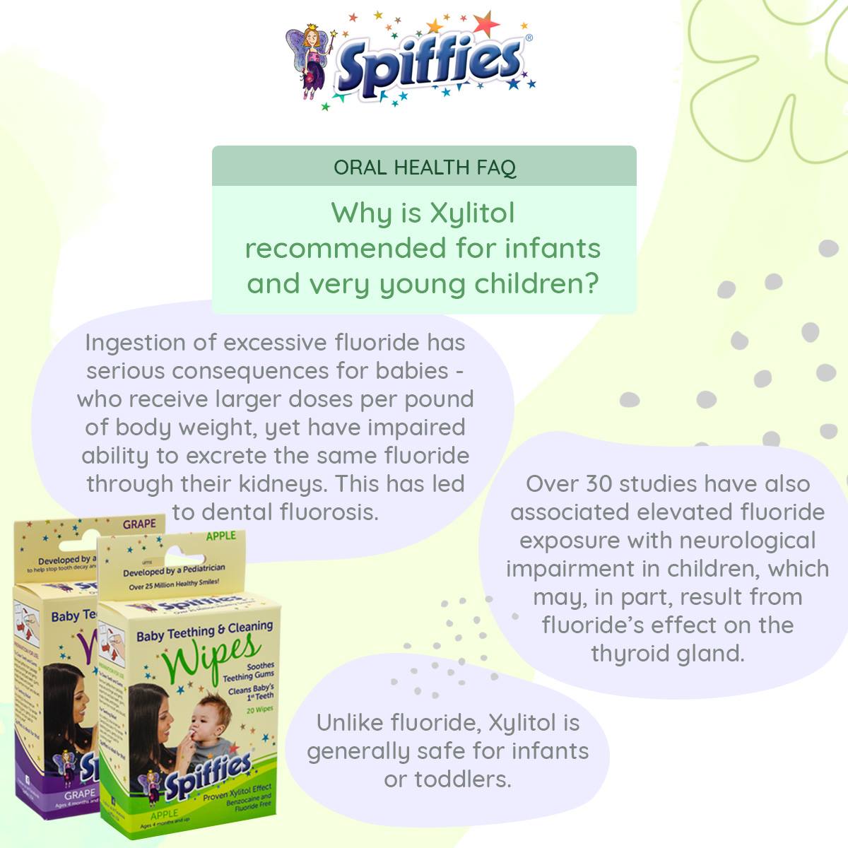 Spiffies Baby Teething & Gum Wipes