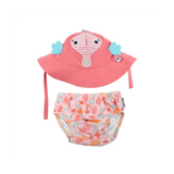 Zoocchini Baby UPF50 Swim Diaper & Sunhat Set