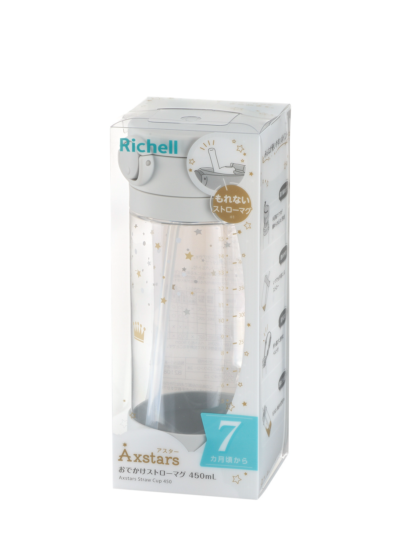 Richell Axstars Straw Cup 450ml