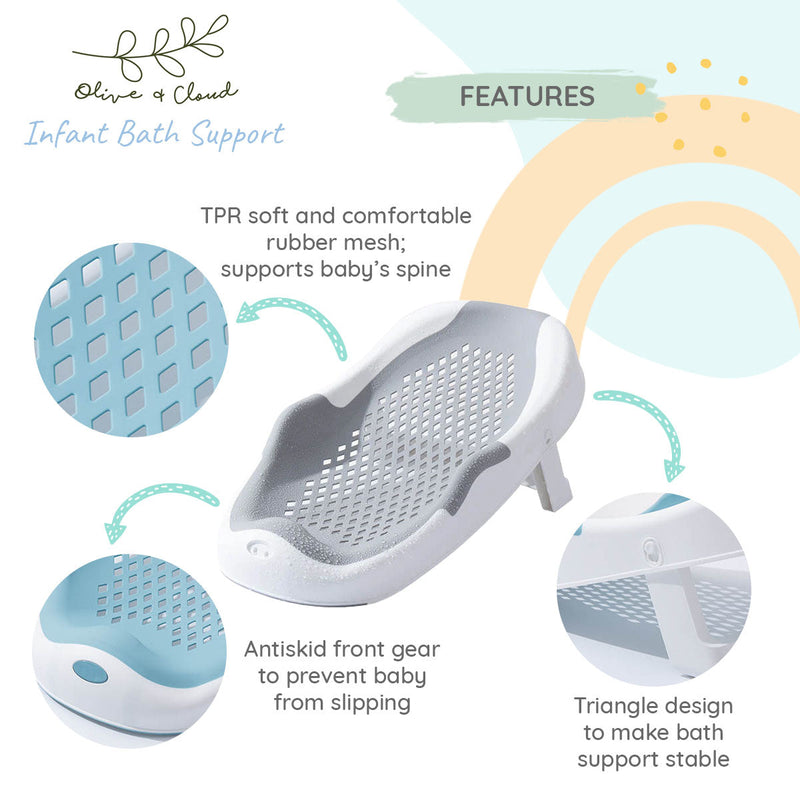 Olive & Cloud Bath Support