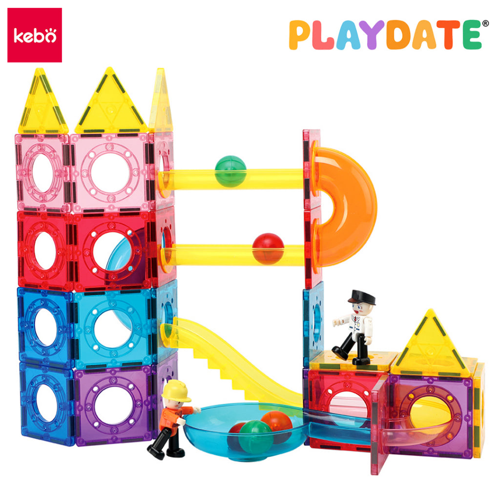 Playdate Kebo Magnetic Marble Run 120pcs